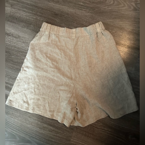 ASOS dad short with linen in natural size 4 - Picture 4 of 4